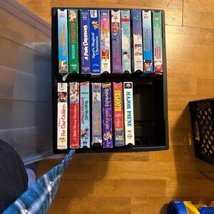 Disney VHS Collection with Colorful Covers